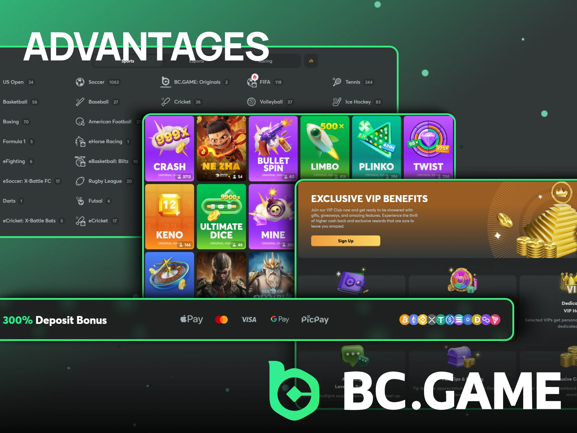 Discover the advantages of playing and betting on BC Game.