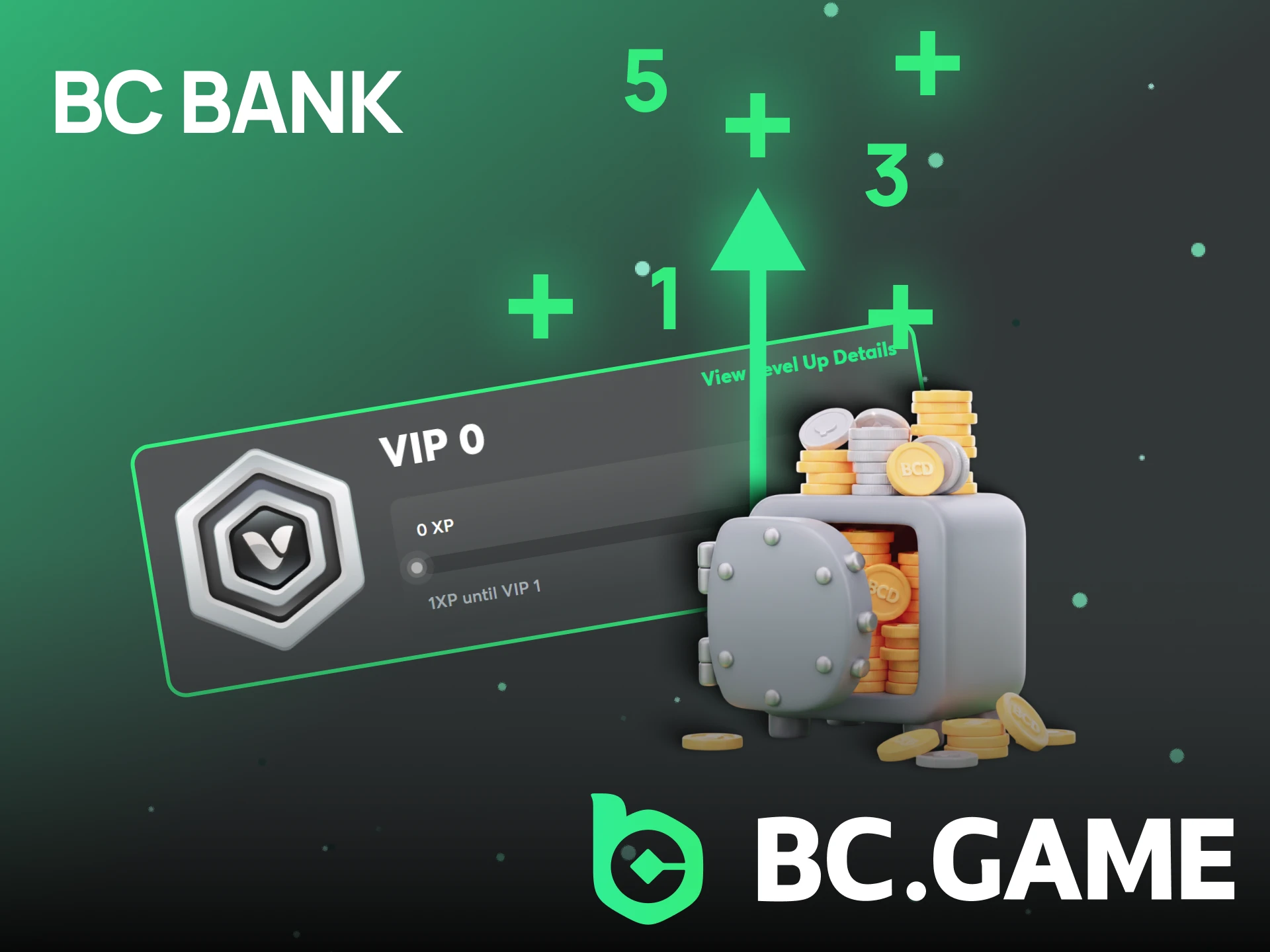 Accumulate extra funds on BC Game using BC Bank.