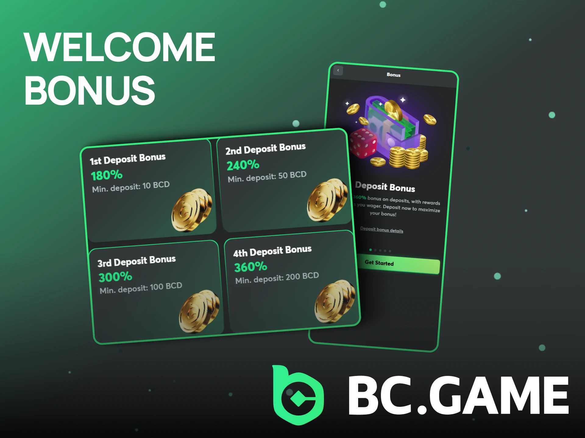 Claim your welcome bonus from BC Game.