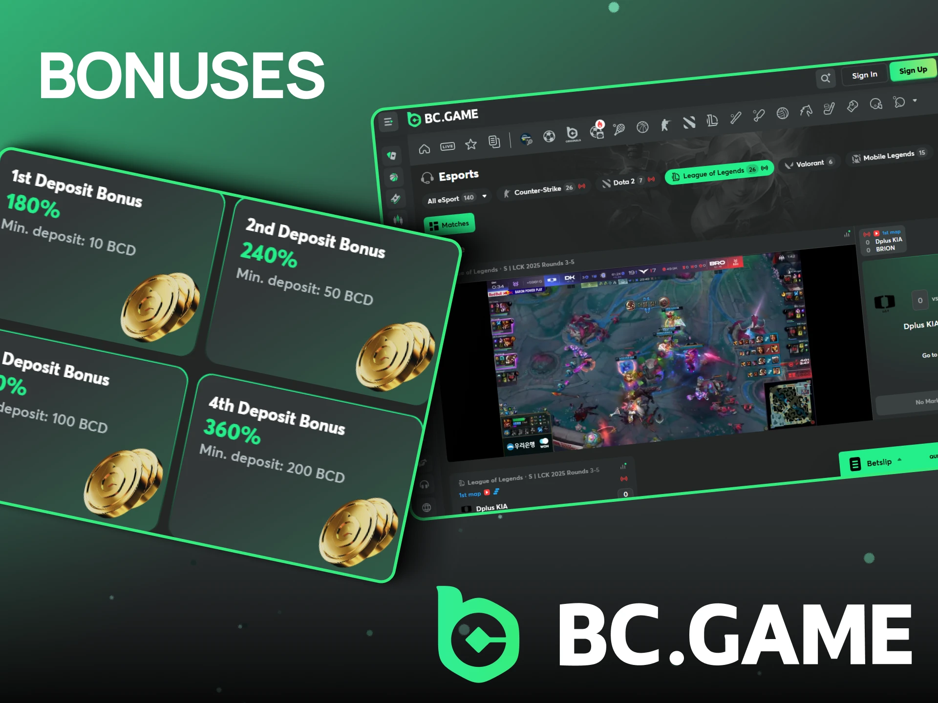 Discover all the bonuses and offers from BC Game.