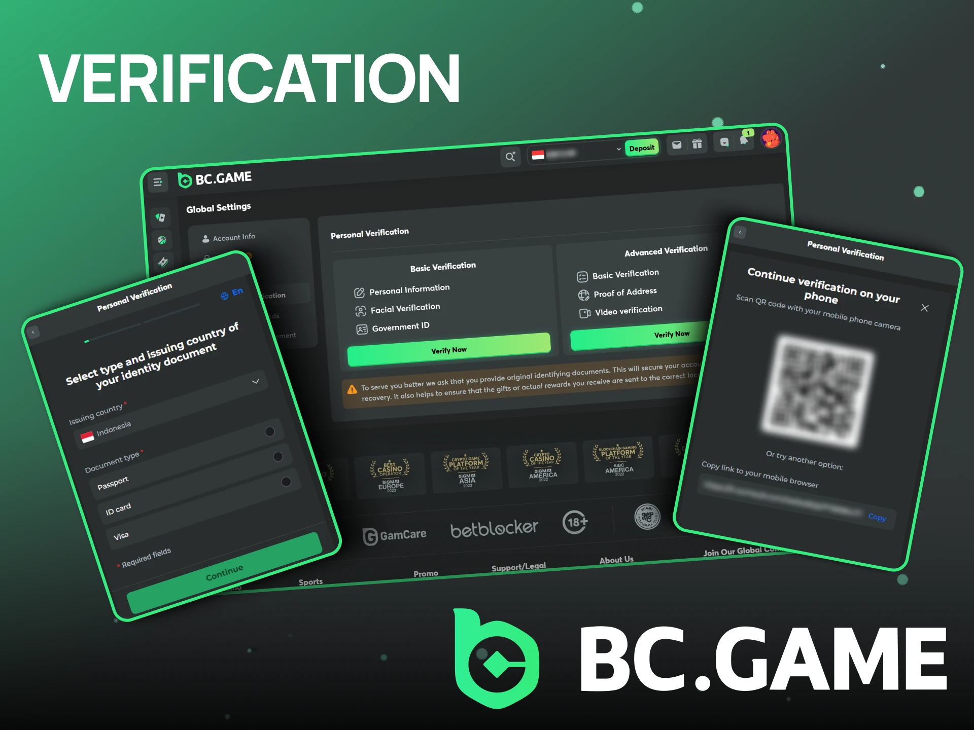 Complete BC Game verification.