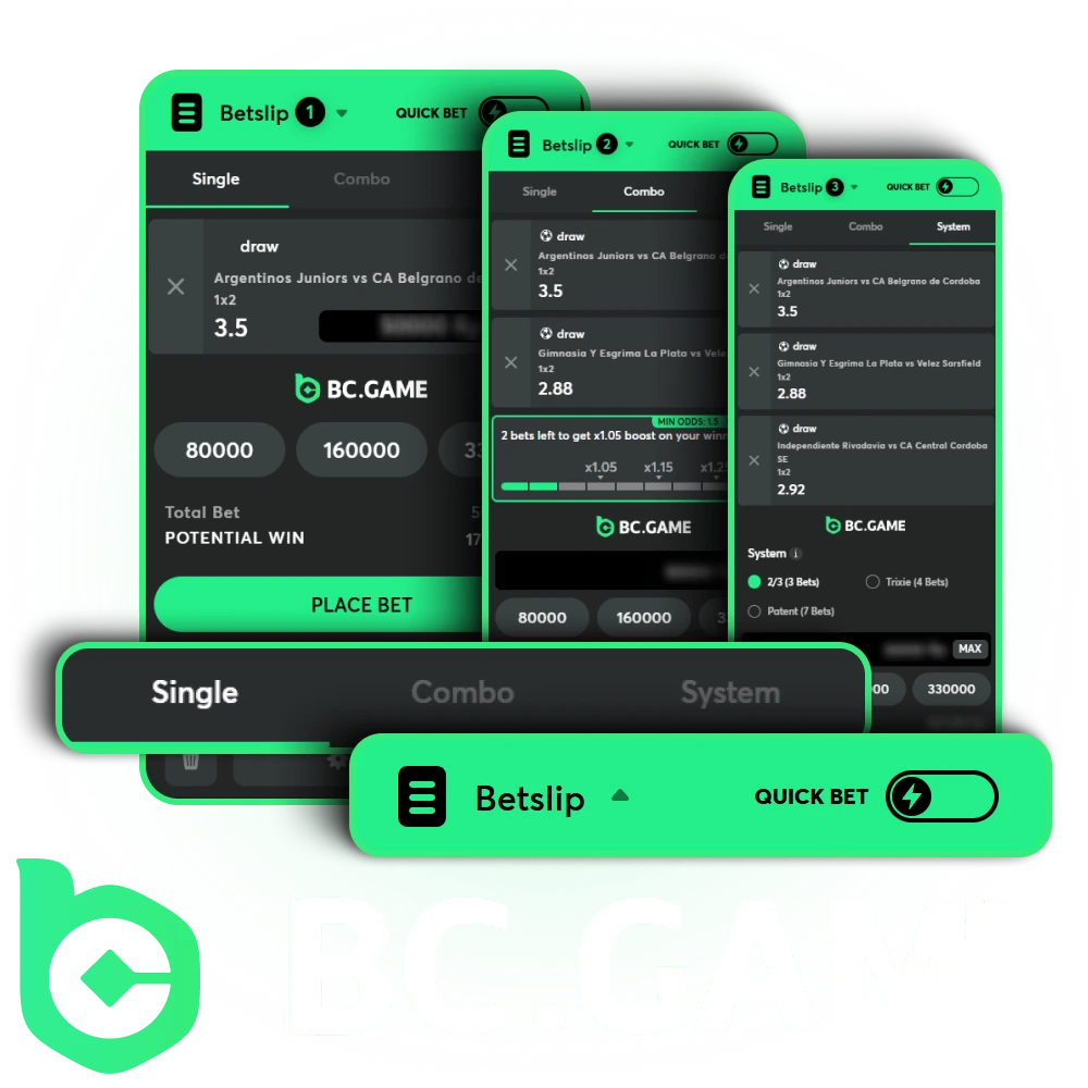 Explore the wide variety of betting options on BC Game to find your next winning wager.