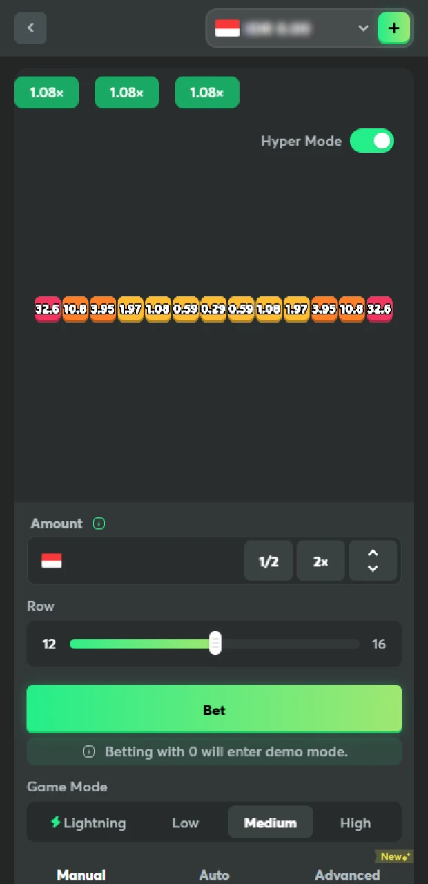 Activate hyper-mode for the fastest Plinko wins on BC Game.