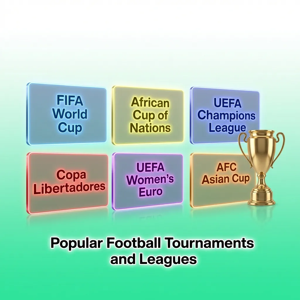 Popular football tournaments display including FIFA World Cup, UEFA Champions League, and domestic leagues with betting markets.