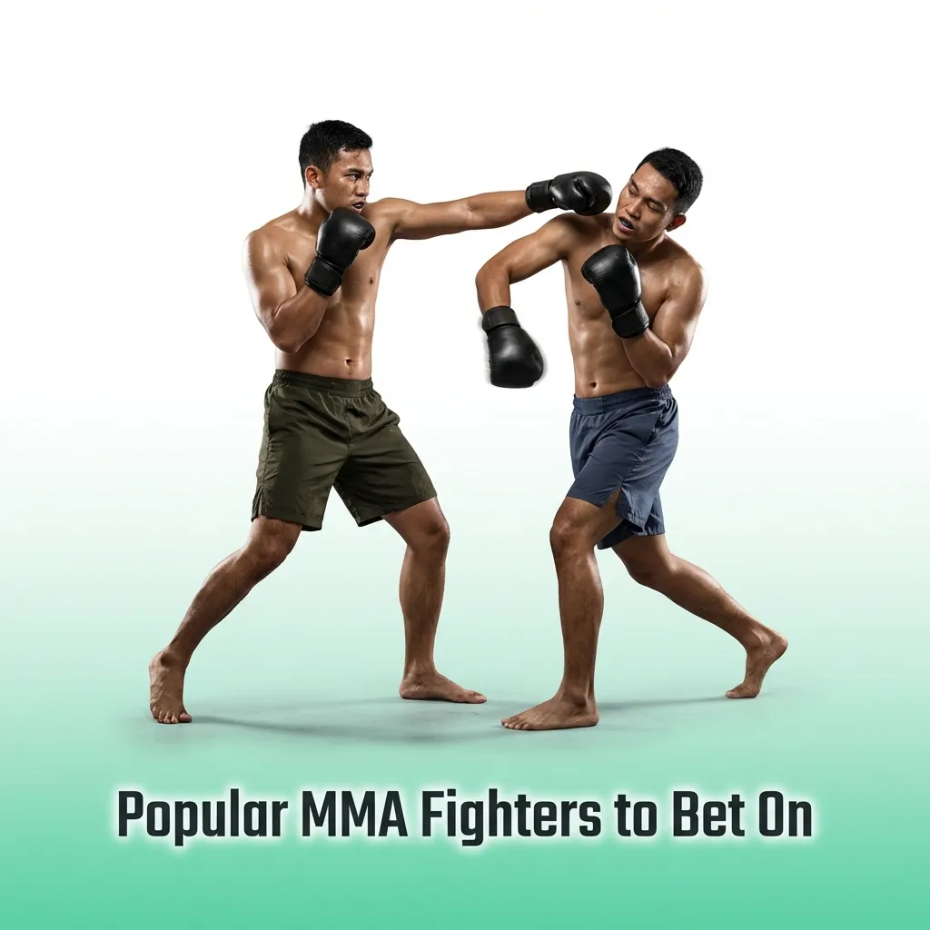 MMA fighters in octagon including champions and contenders available for sports betting across major promotions