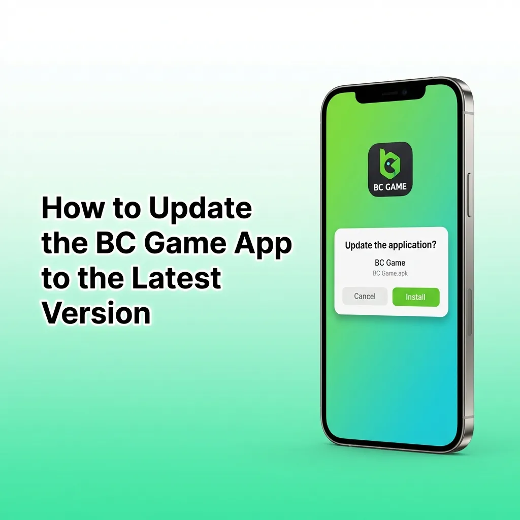 BC Game app automatically updates through PWA technology when opened, showing no manual update needed